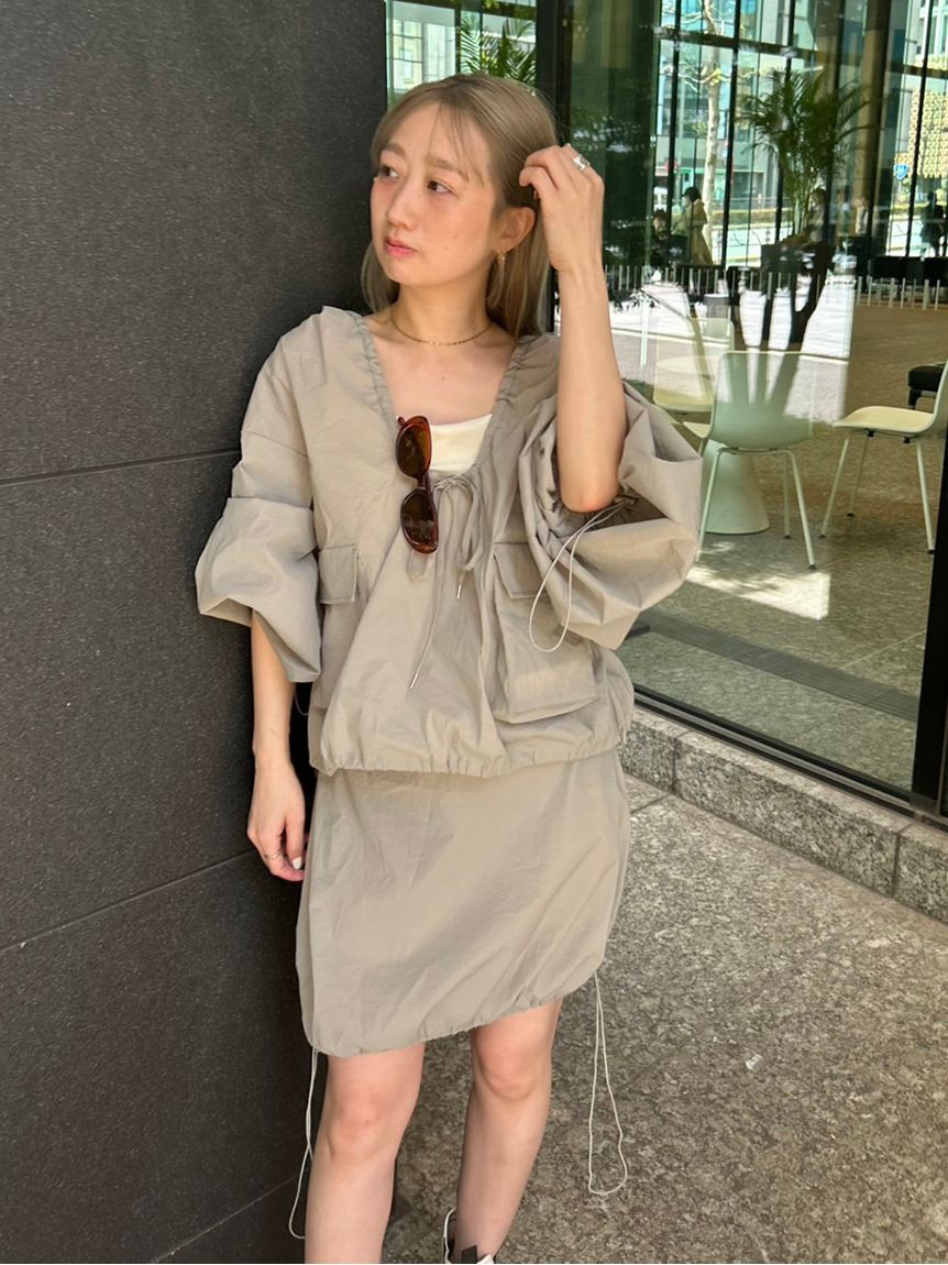 styling/「【S/S(エスバイエス)】＜ウォッシャブル・撥水＞ベアトップ」|チューブトップ|