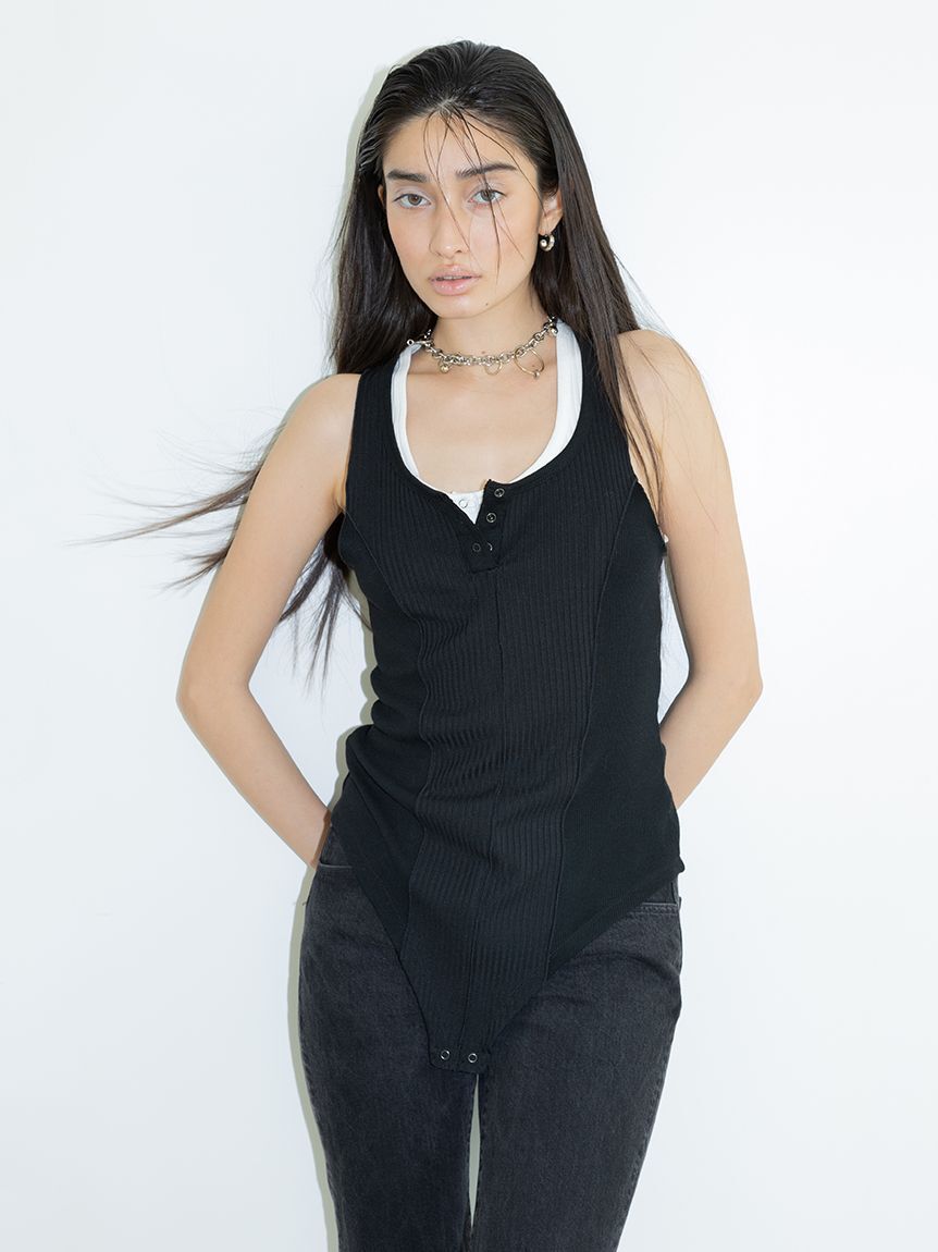 styling/「【セットアイテム対応】メローカットボディスーツ」|Tシャツ・カットソー|