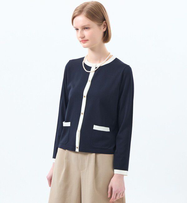 MACKINTOSH PHILOSOPHY「【ROYTON（ロイトン）】リネンミックスニット」|ニット・セーター|ネイビー