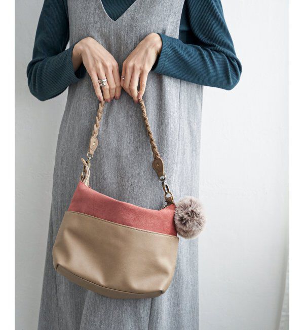 ikka「バイカラー2WAYショルダーバッグ」|その他|ベージュ