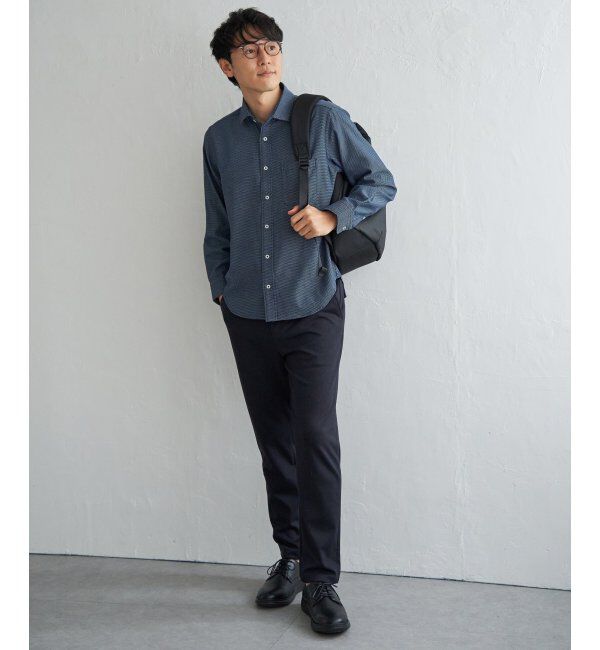 IKKA LOUNGE「デニムライクスイスカラーシャツ」|シャツ・ブラウス|