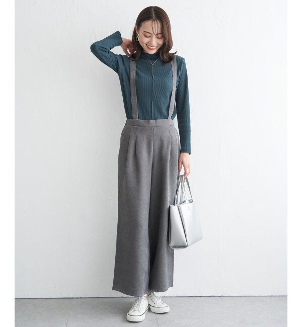 ikka「サス付きワイドパンツ」|その他|