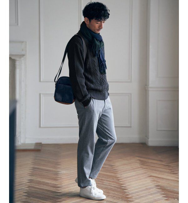 ikka「アランケーブル抗菌リサイクルニット」|プルオーバー|