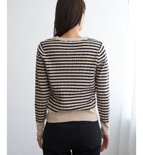 IKKA LOUNGE「ミニケーブルニットプルオーバー」|プルオーバー|