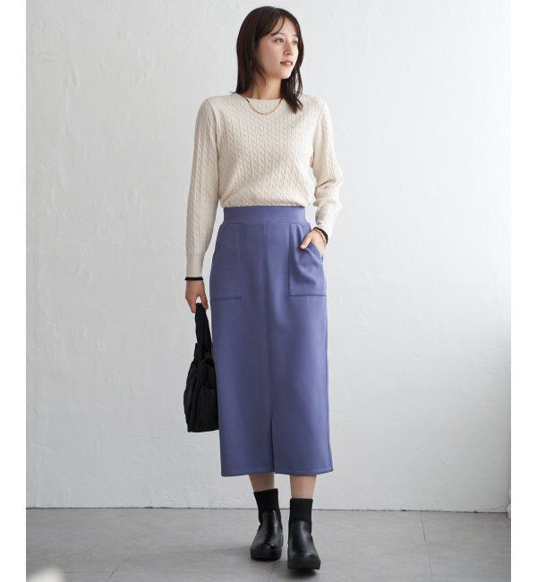 IKKA LOUNGE「ミニケーブルニットプルオーバー」|プルオーバー|