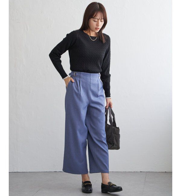 IKKA LOUNGE「ミニケーブルニットプルオーバー」|プルオーバー|