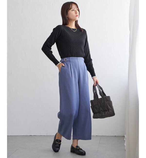 IKKA LOUNGE「ミニケーブルニットプルオーバー」|プルオーバー|