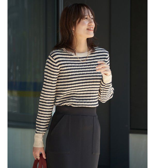 IKKA LOUNGE「ミニケーブルニットプルオーバー」|プルオーバー|