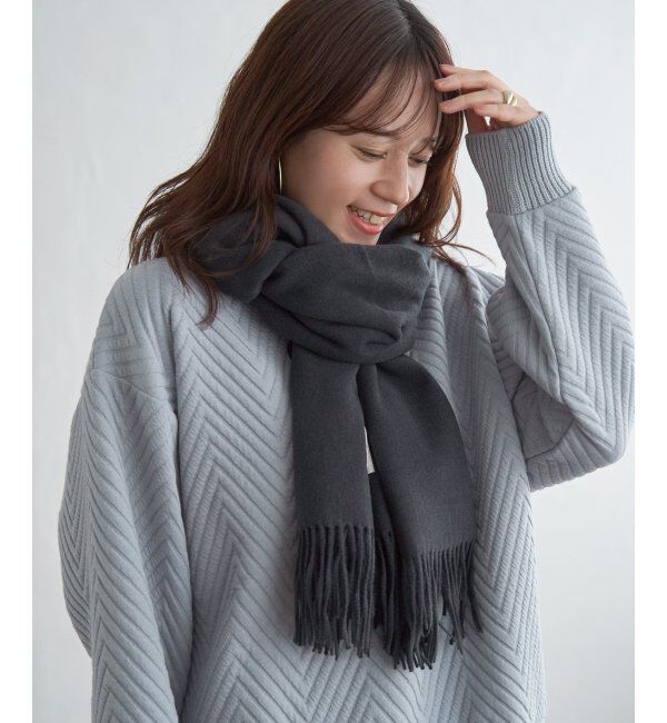 ikka「カシミヤタッチカラーマフラー」|マフラー|