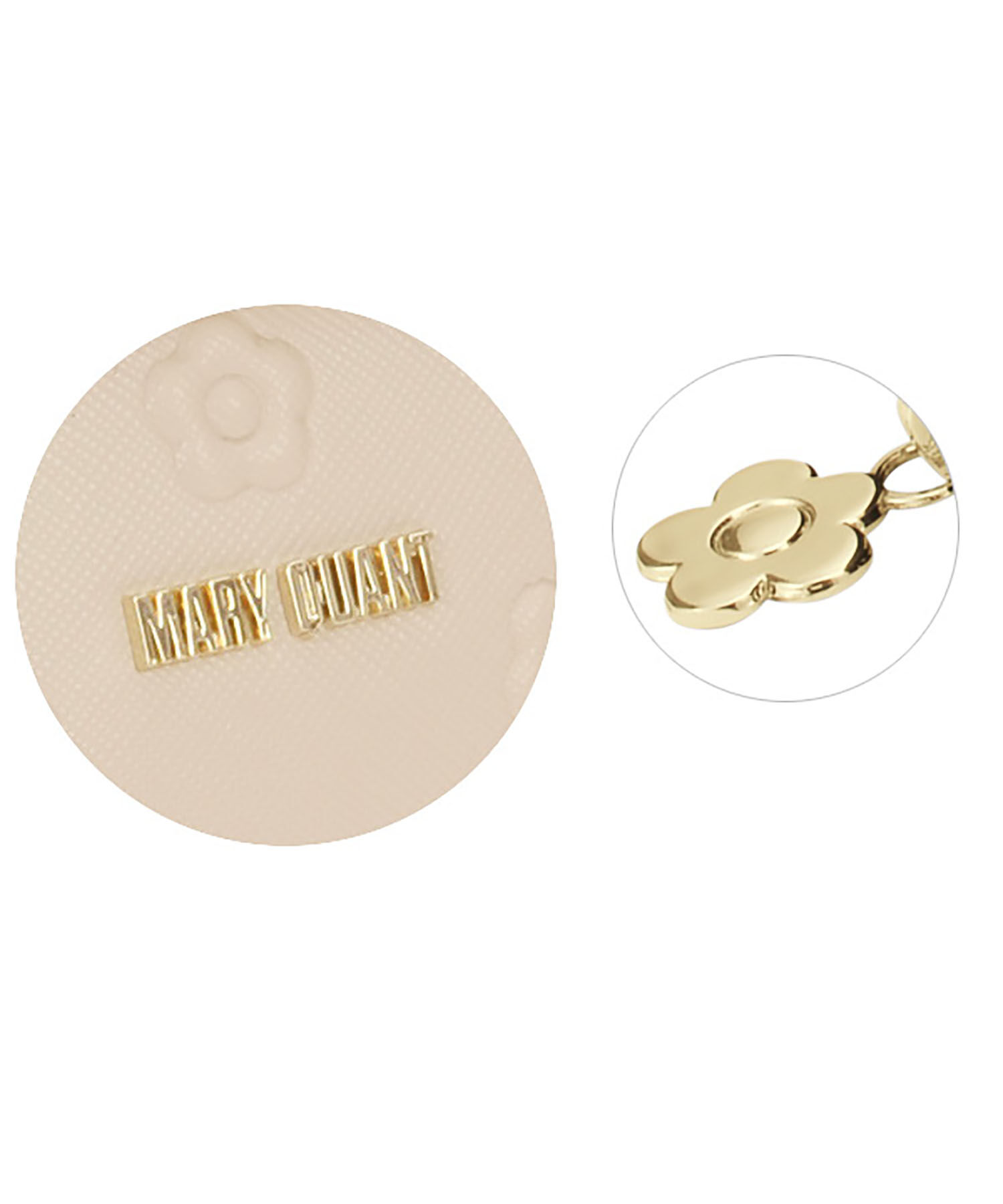 MARY QUANT「シンプルエンボスデイジーマルチポーチ」|ポーチ|