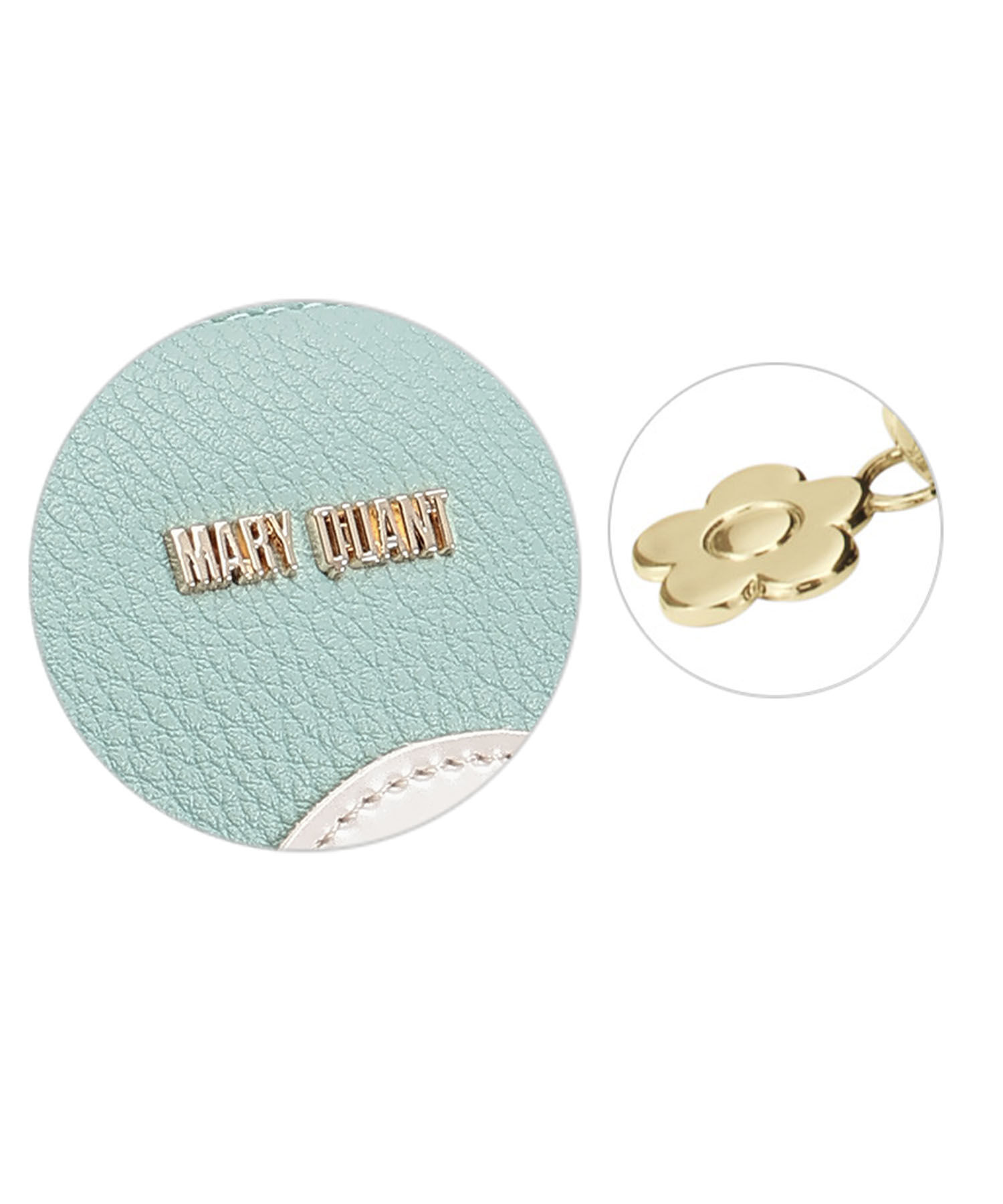 MARY QUANT「シュリンクデイジーパッチ オーバルポーチ」|ポーチ|