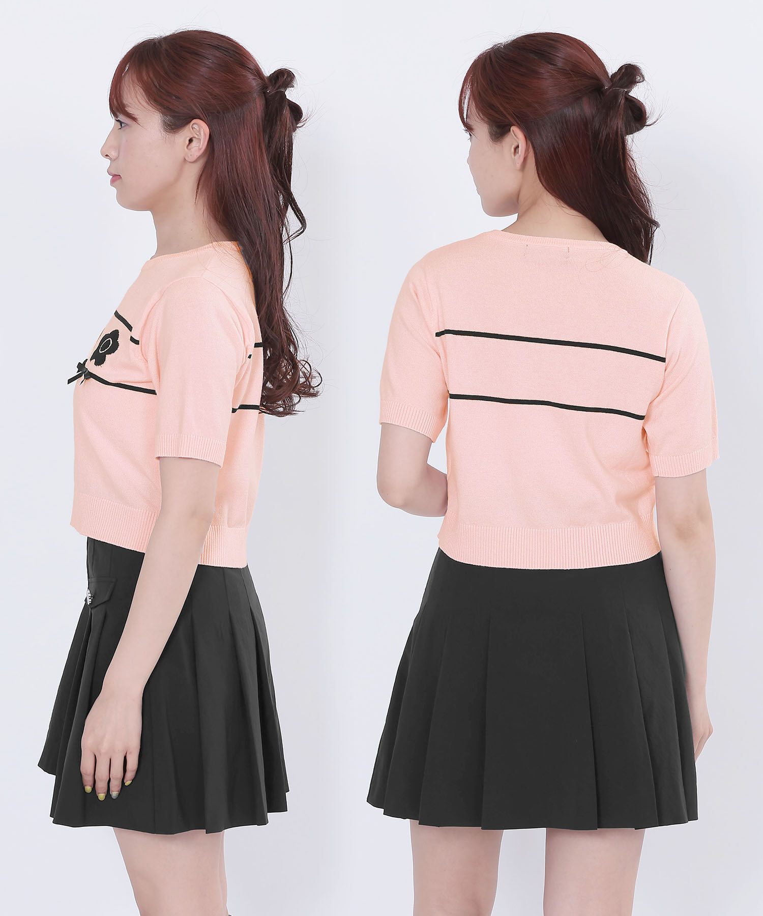 MARY QUANT「デイジー＆リボンニット プルオーバー」|Tシャツ・カットソー|