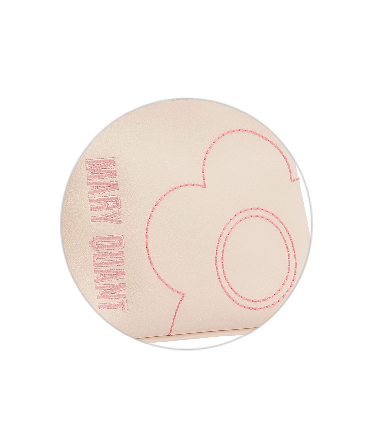MARY QUANT「ピンクステッチデイジー バネクチポーチ」|ポーチ|
