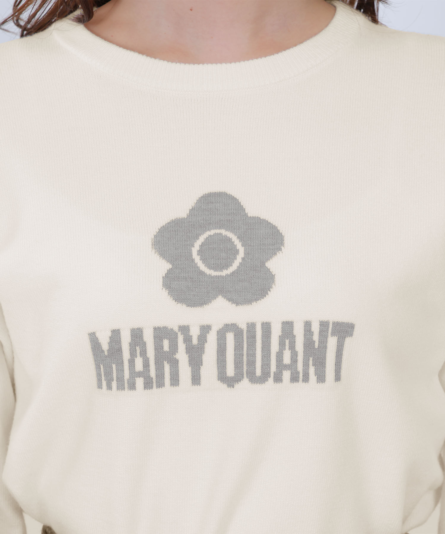 MARY QUANT「シンプルロゴニット プルオーバー」|ニット・セーター|