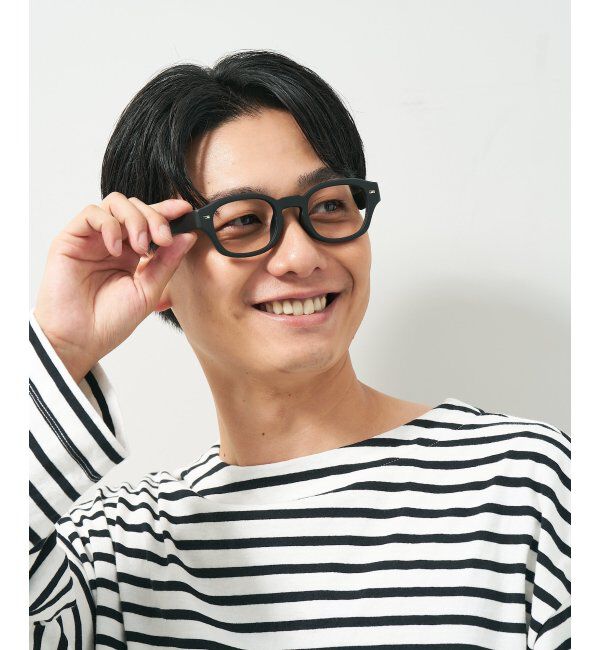  「ウェリントン型メガネ｜黒縁フレーム｜太縁フレーム｜Zoff｜BRIGADE レンズ交換券付」|メガネ|