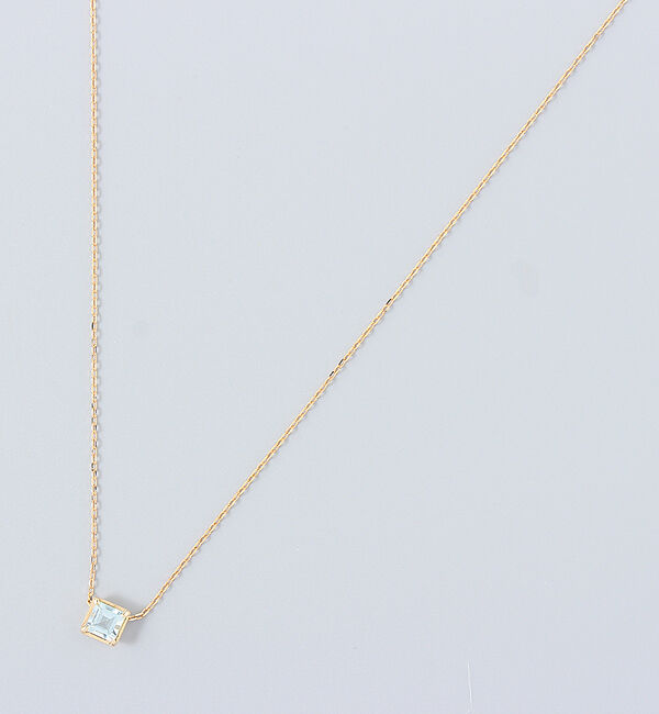 JUPITER「【シリーズ累計販売 4000点突破！】【K10】天然石ネックレス/3月誕生石/アクアマリン」|ネックレス|ゴールド