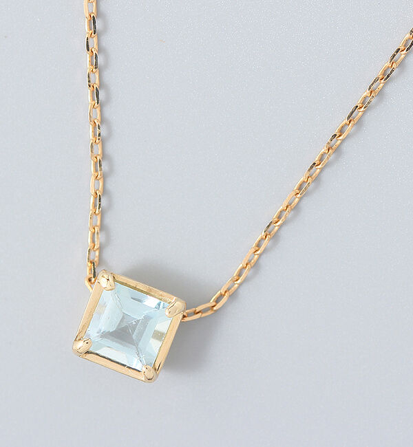 JUPITER「【シリーズ累計販売 4000点突破！】【K10】天然石ネックレス/3月誕生石/アクアマリン」|ネックレス|