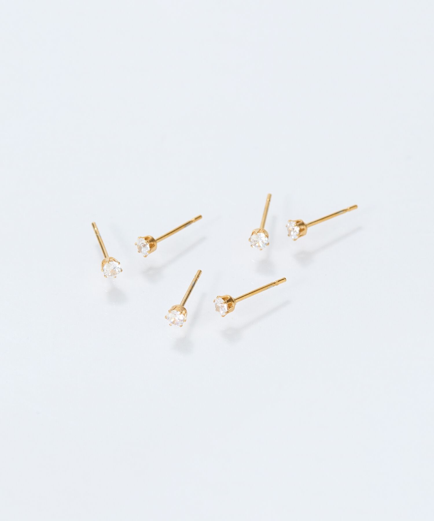 Phoebe「【金属アレルギー対応】ビジューピアス　ゴールド/サージカルステンレス」|ピアス|