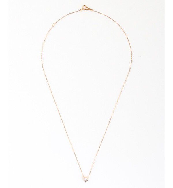 ete「K18 ダイヤモンド 0.2ct ネックレス「ブライト」」|ネックレス|