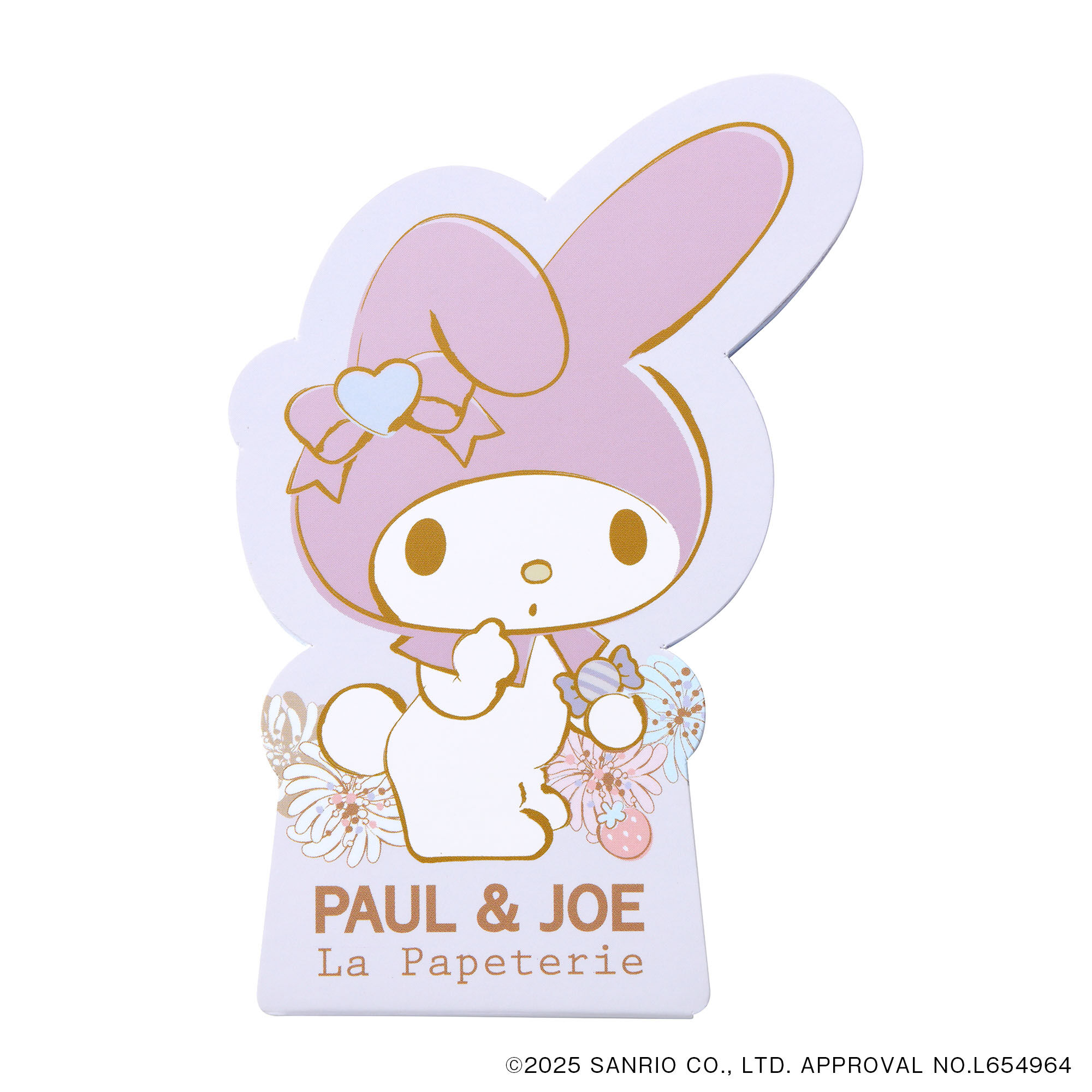 PAUL&JOE「ダイカットメモ／ポール＆ジョーｘマイメロディ」|ステーショナリー|パープル