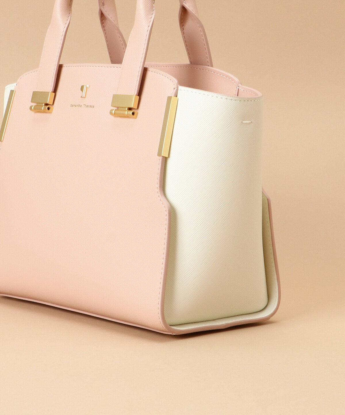 Samantha Thavasa「Pomme d'espoir ポムディスポワール バイカラーハンドルバッグ」|ハンドバッグ|