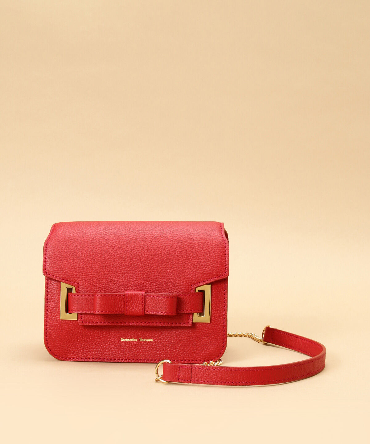 Samantha Thavasa「エムシュシュⅡ ショルダーバッグ 小サイズ」|ショルダー・メッセンジャー|レッド