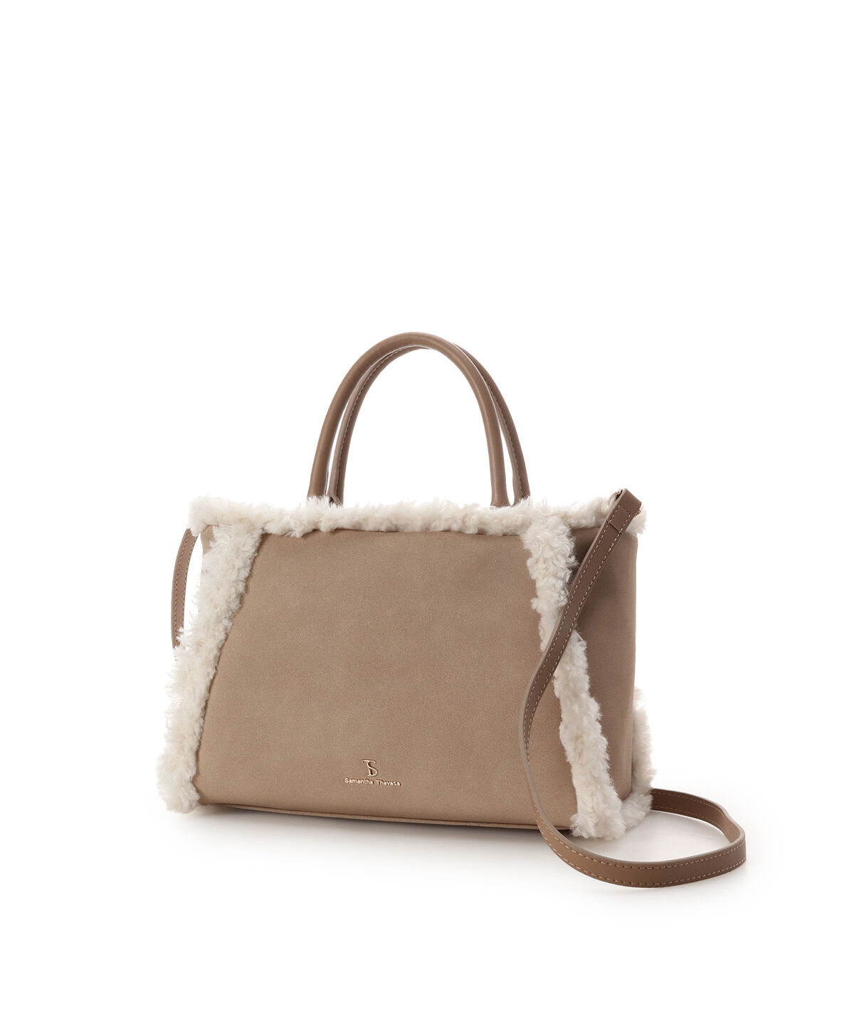 Samantha Thavasa「スウェード調ボアハンドバッグ」|ハンドバッグ|