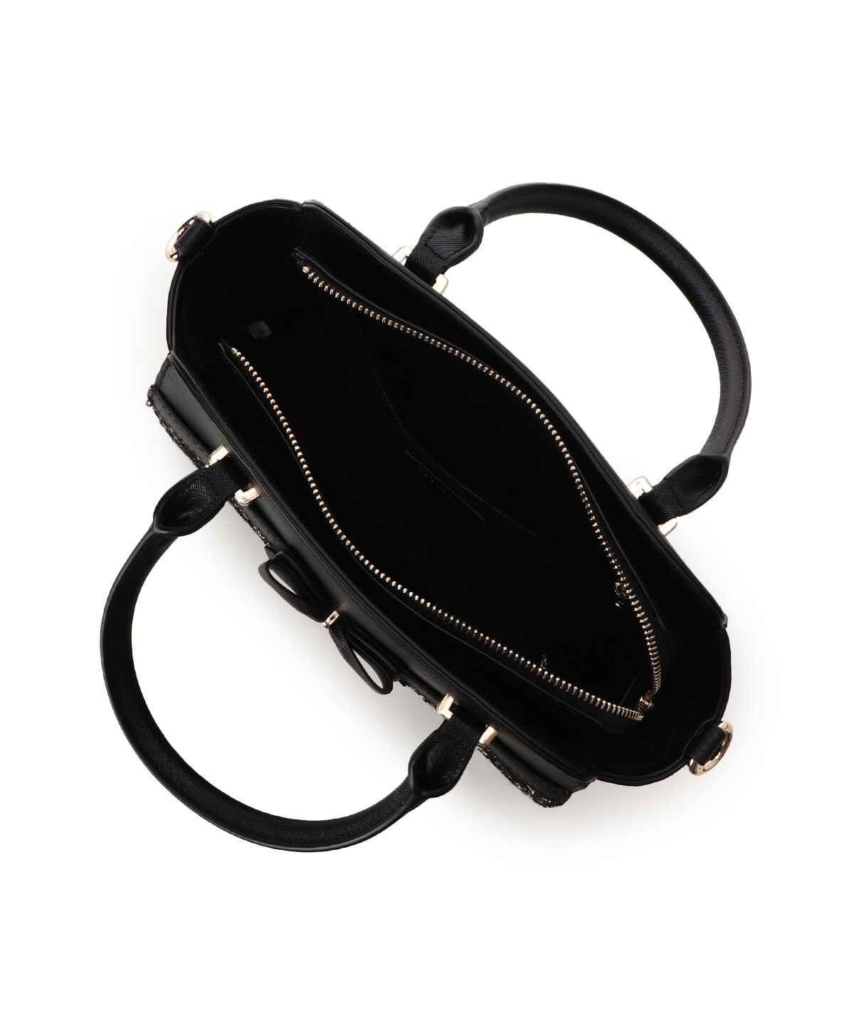 Samantha Vega「ツイードアクセントリボンハンドバッグ」|ハンドバッグ|