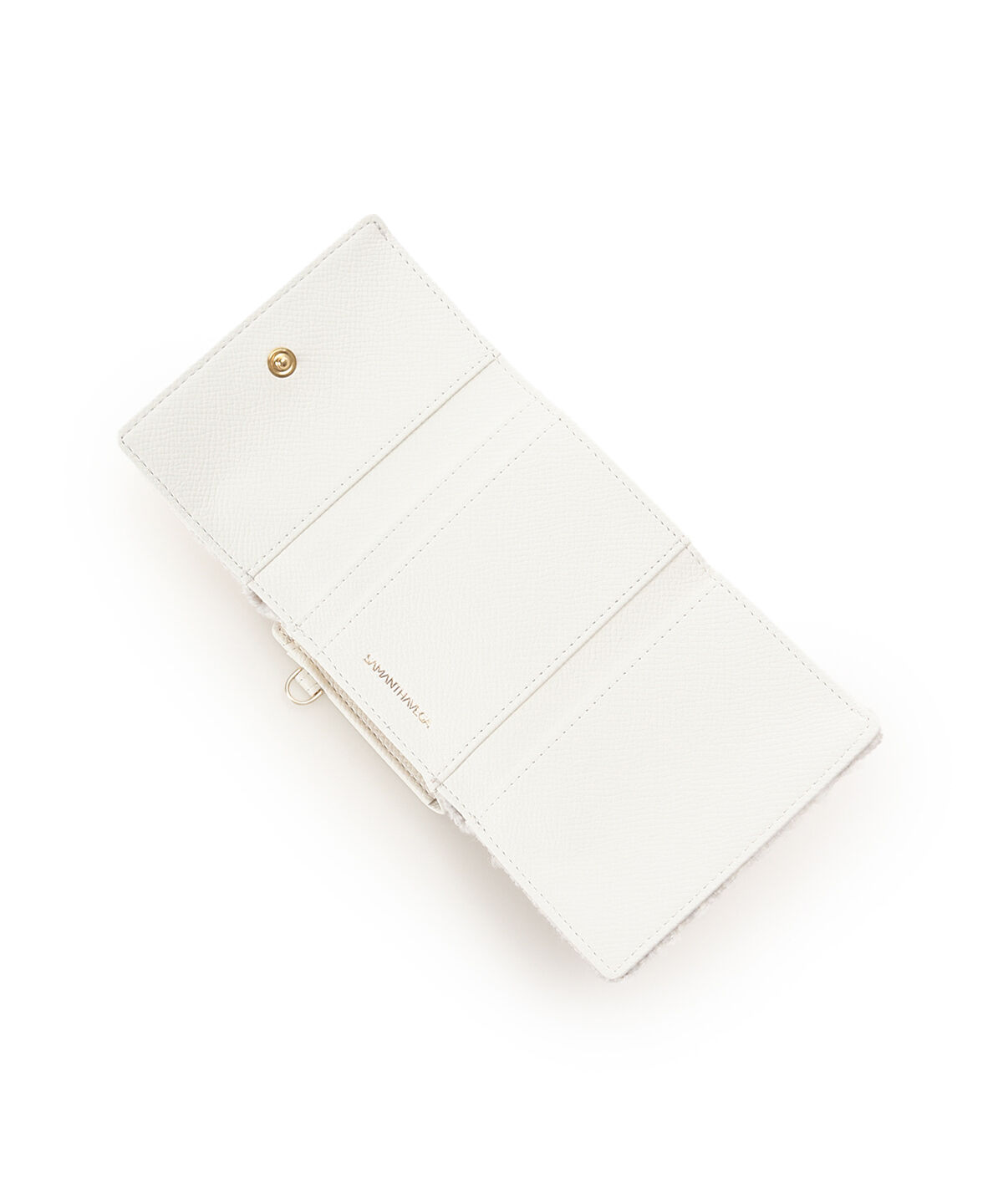 Samantha Vega「ラメツイードアクセントリボン折財布」|財布|