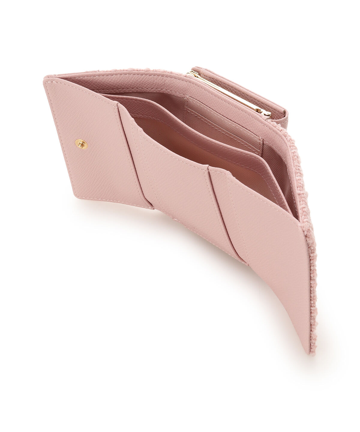 Samantha Vega「ラメツイードアクセントリボン折財布」|財布|