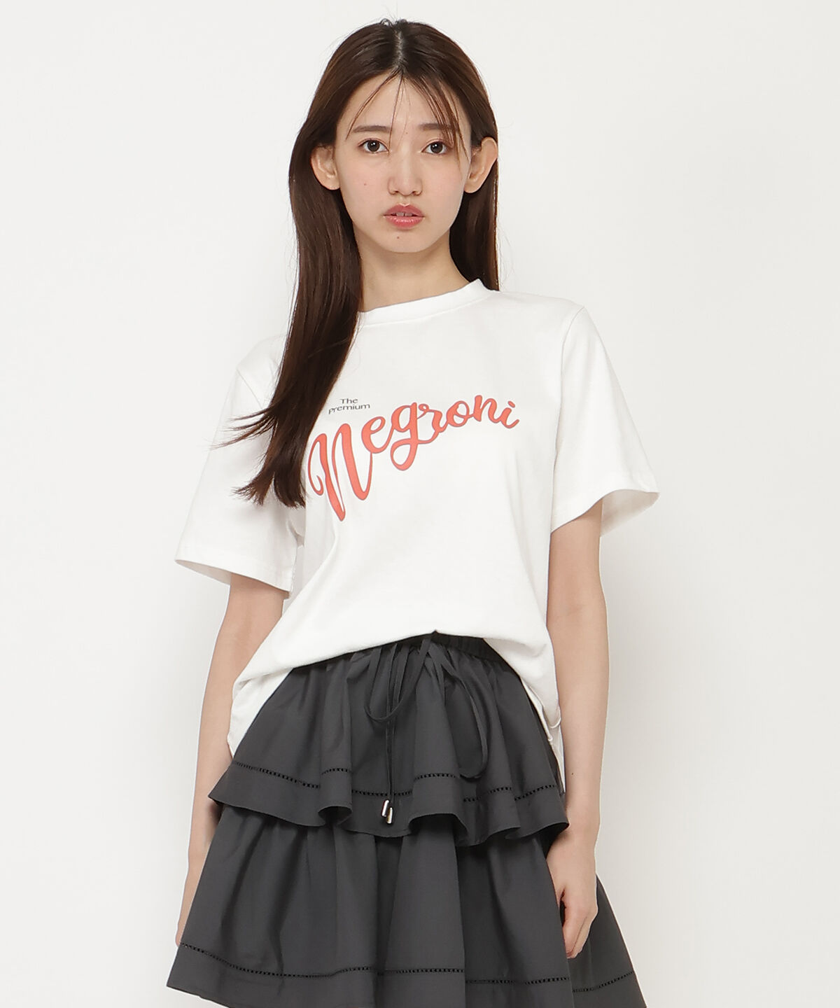 REDYAZEL「Negroni ロゴプリントＴシャツ」|Tシャツ・カットソー|オフ