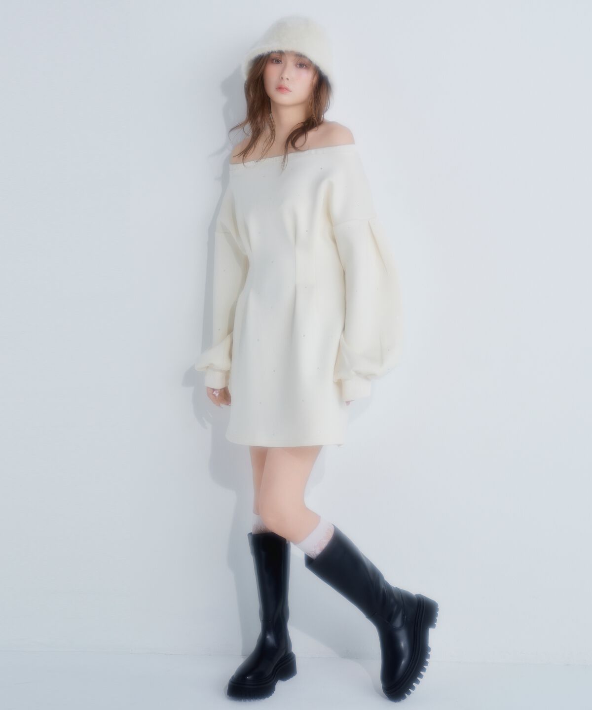 REDYAZEL「ラインストーンミニワンピース」|ワンピース|