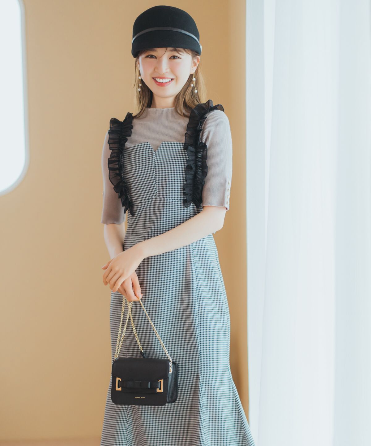 WILLSELECTION「袖口ボタンボトルネックリブニット」|ニット・セーター|