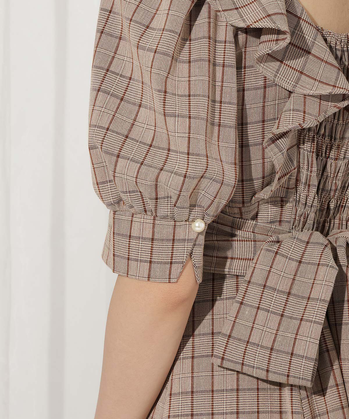 WILLSELECTION「ラッフルフリルパフ袖ワンピース」|ワンピース|