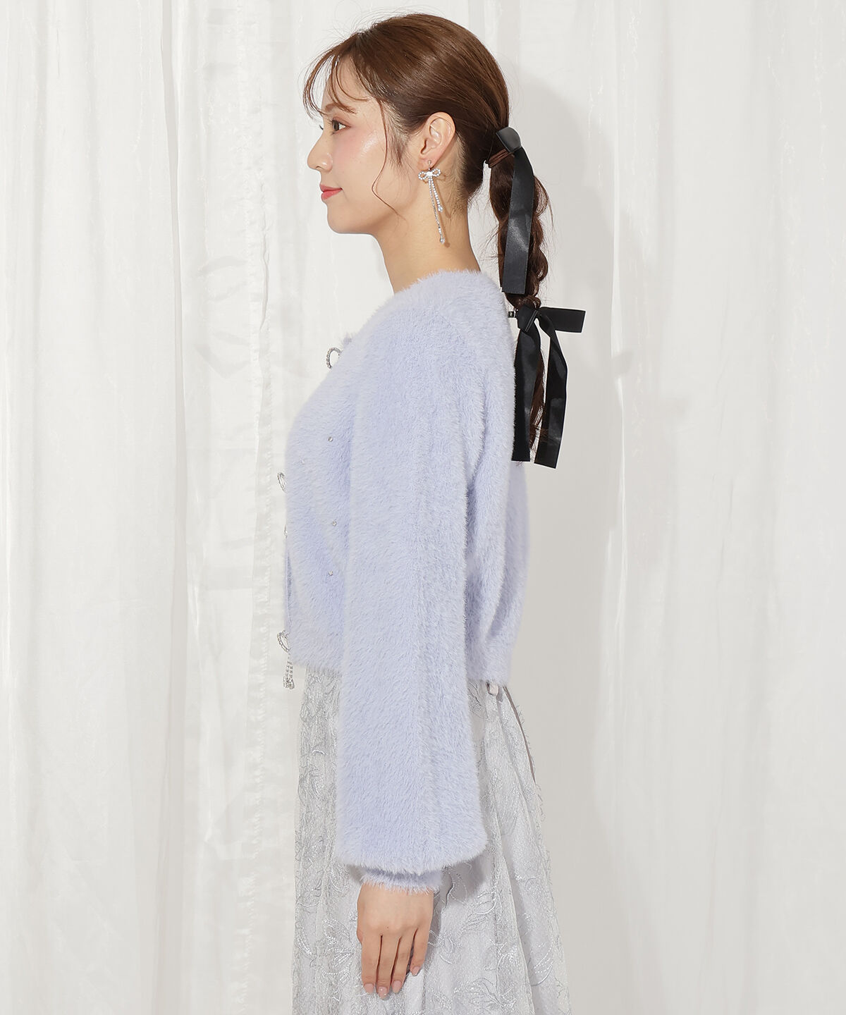 WILLSELECTION「リボンモチーフニットカーディガン」|カーディガン|