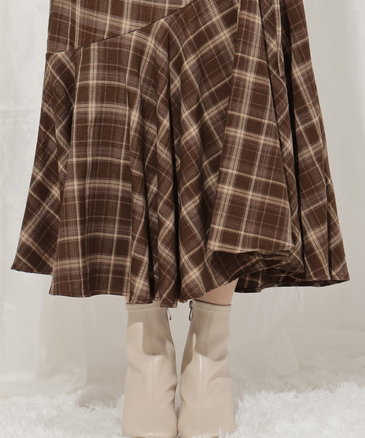 WILLSELECTION「アシメスリットギャザーマーメイドスカート」|フレア|