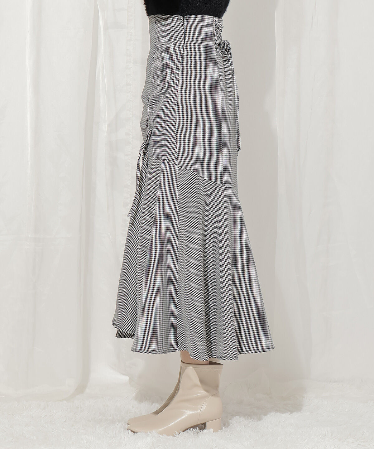 WILLSELECTION「アシメスリットギャザーマーメイドスカート」|フレア|