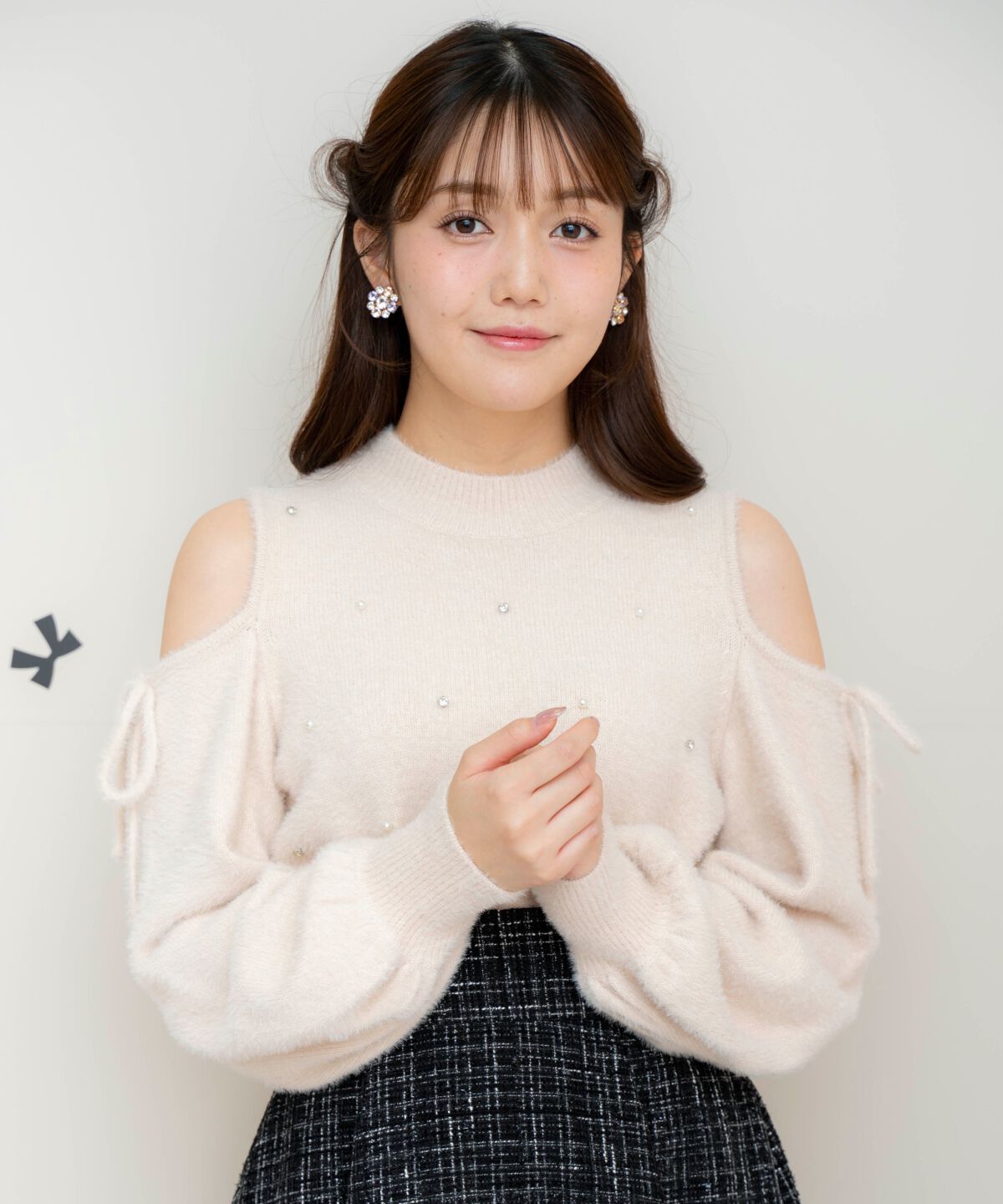 WILLSELECTION「オープンショルダーフェザーニット」|ニット・セーター|