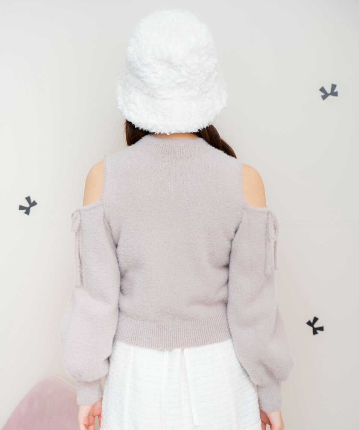 WILLSELECTION「オープンショルダーフェザーニット」|ニット・セーター|