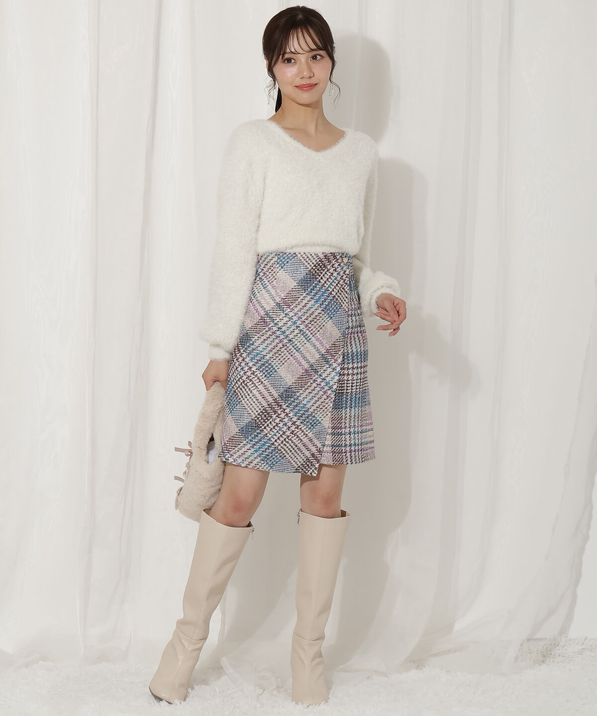 WILLSELECTION「ラメフェザー2WAYニット」|ニット・セーター|