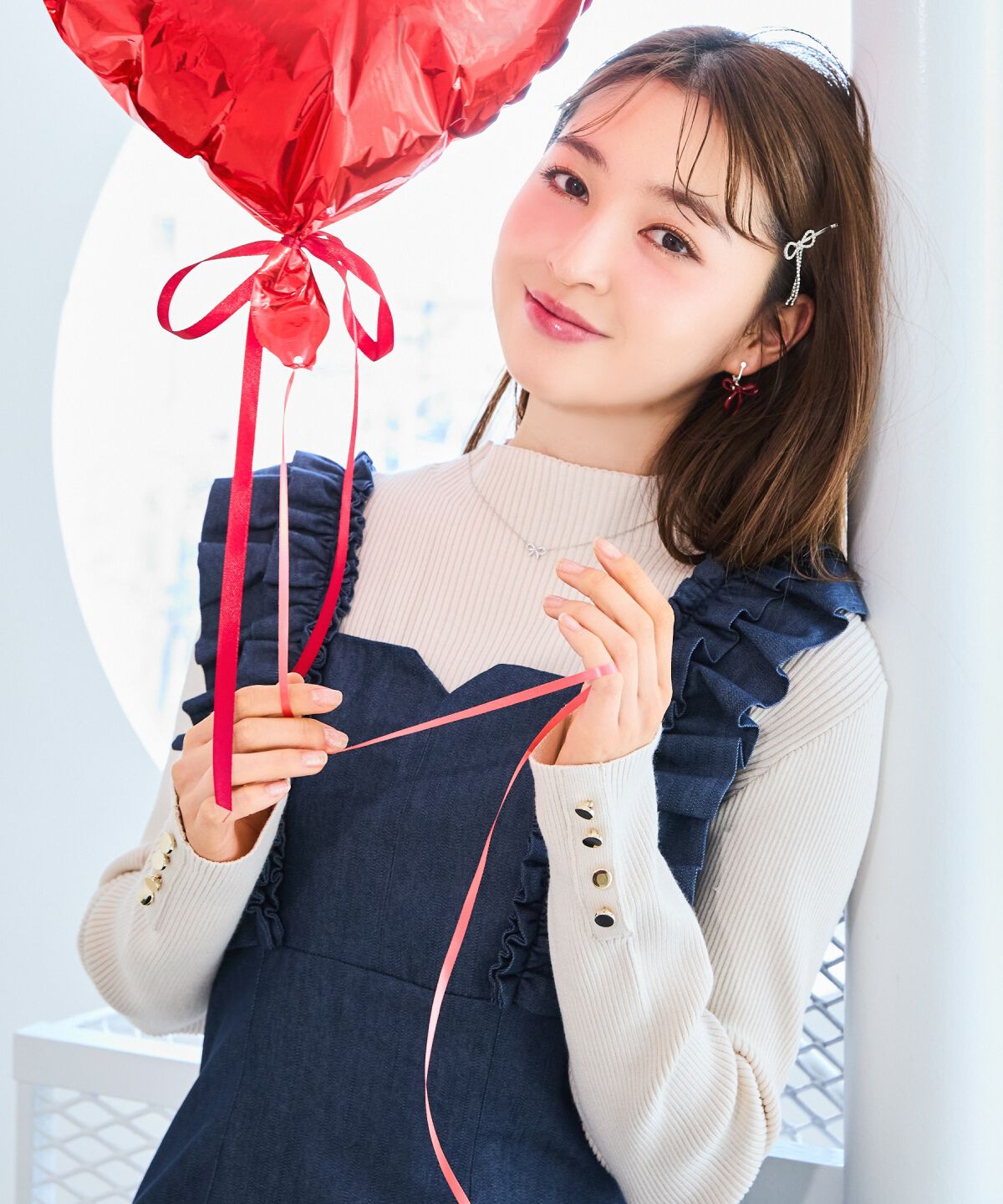 WILLSELECTION「フリルショルダースリットワンピース」|ワンピース|