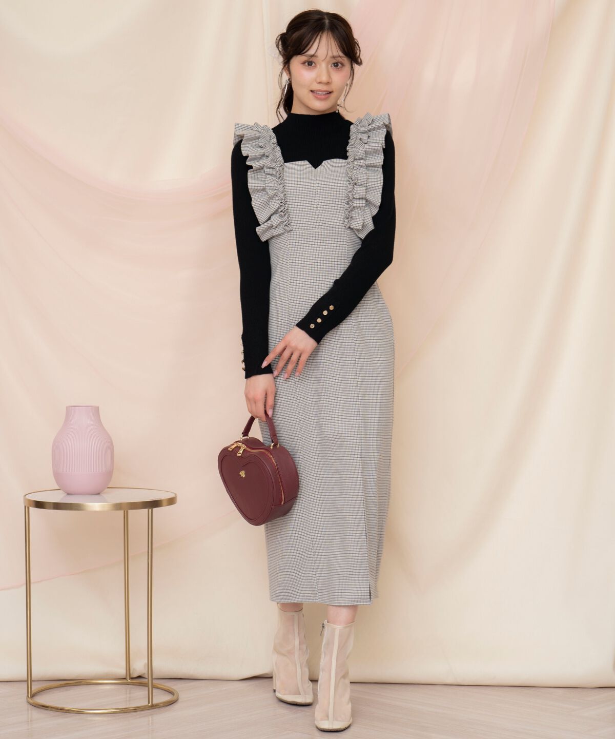 WILLSELECTION「フリルショルダースリットワンピース」|ワンピース|