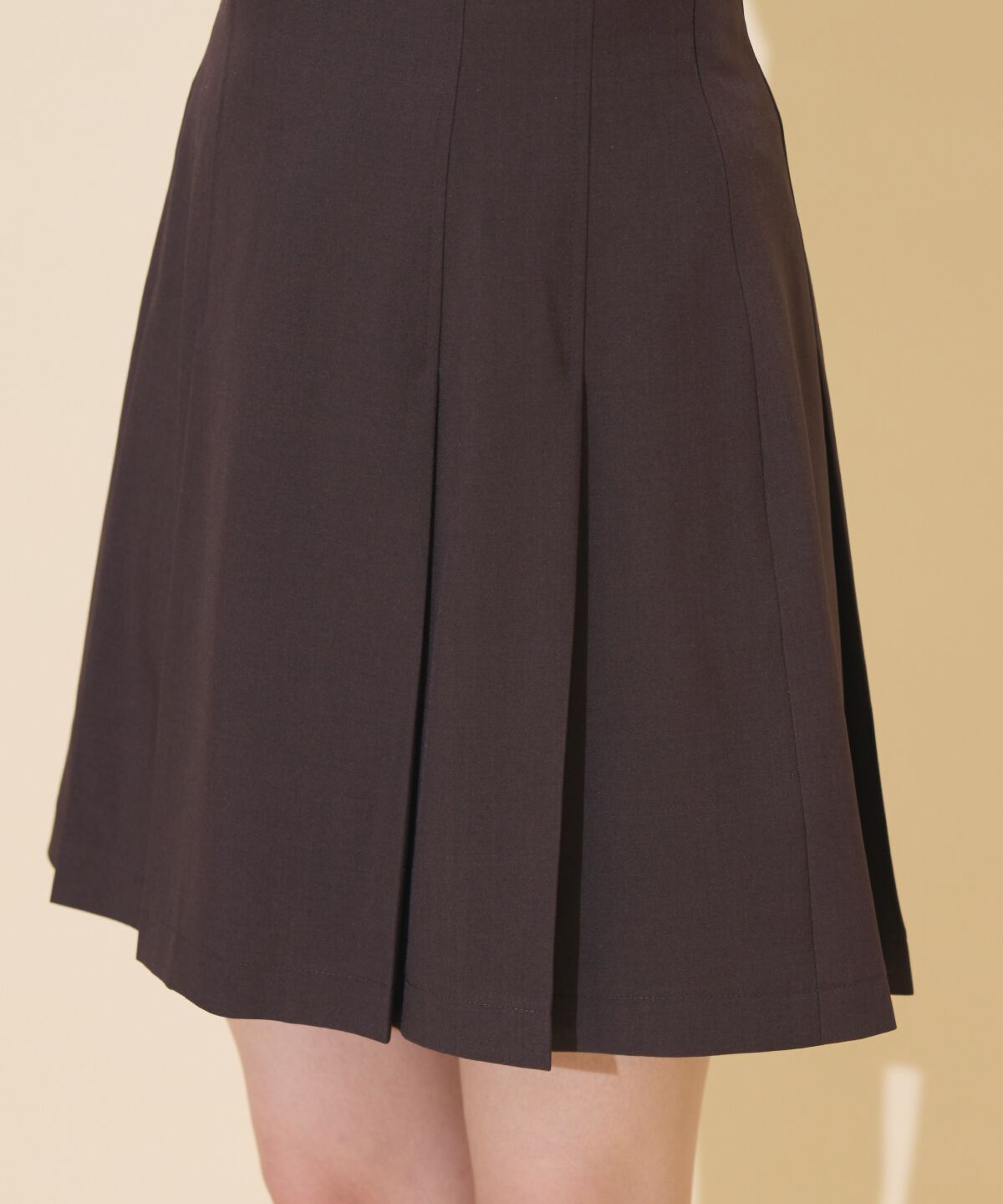 WILLSELECTION「ハイウエストプリーツミニスカート」|フレア|