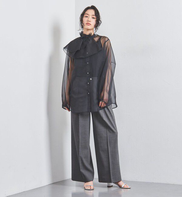 UNITED ARROWS「タック イージーパンツ」|チノ|