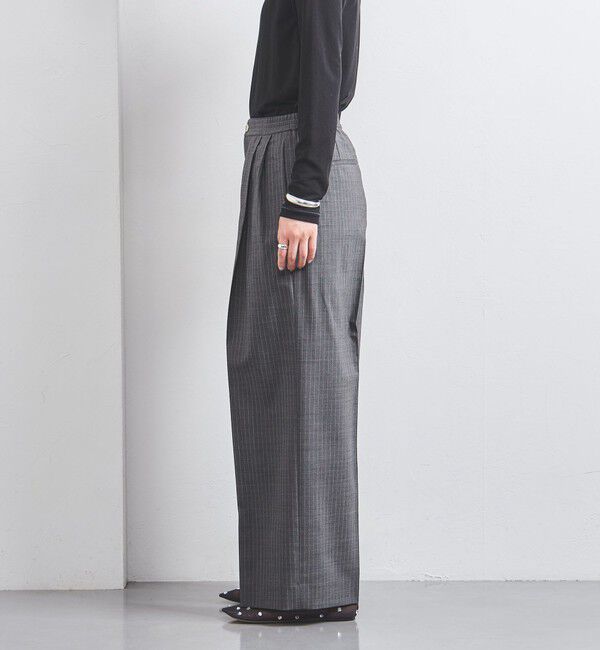 UNITED ARROWS「タック イージーパンツ」|チノ|