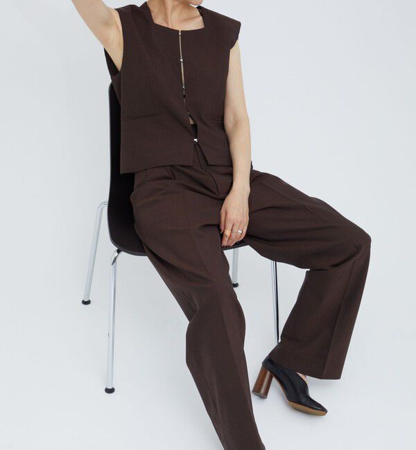 AEWEN MATOPH「＜AEWEN MATOPH＞スクエアネック ベスト」|ベスト・ジレ|