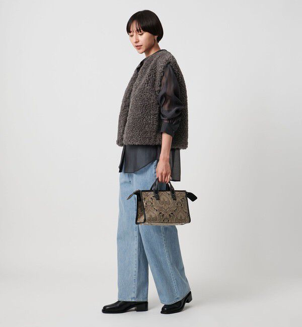 UNITED ARROWS「ファーライク ボア ベスト」|ベスト・ジレ|