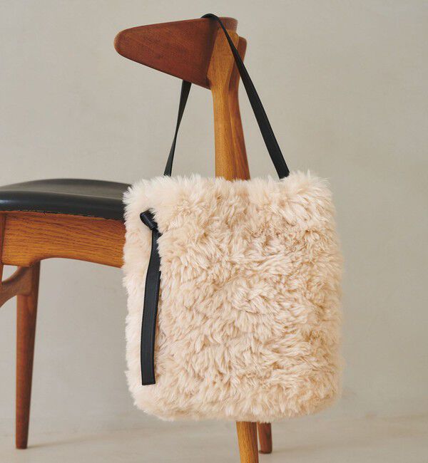 UNITED ARROWS「フェイクボア ワンショルダーバッグ」|ショルダー・メッセンジャー|BEIGE