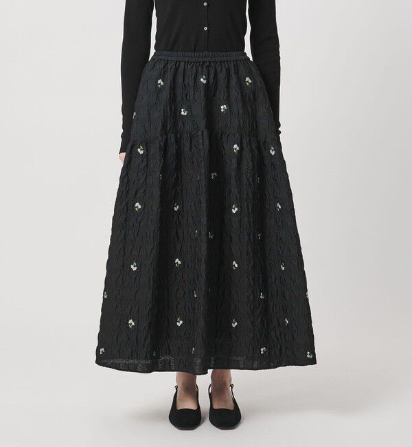 スクエア フラワー ジャガード スカート（UNITED ARROWS）｜ルミネの