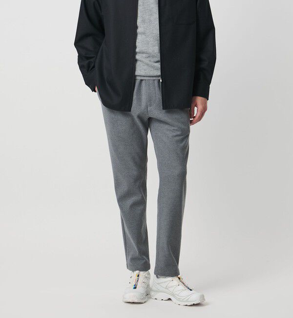 UNITED ARROWS「TCW スマート スリム オールギャザー イージーパンツ」|チノ|LT.GRAY